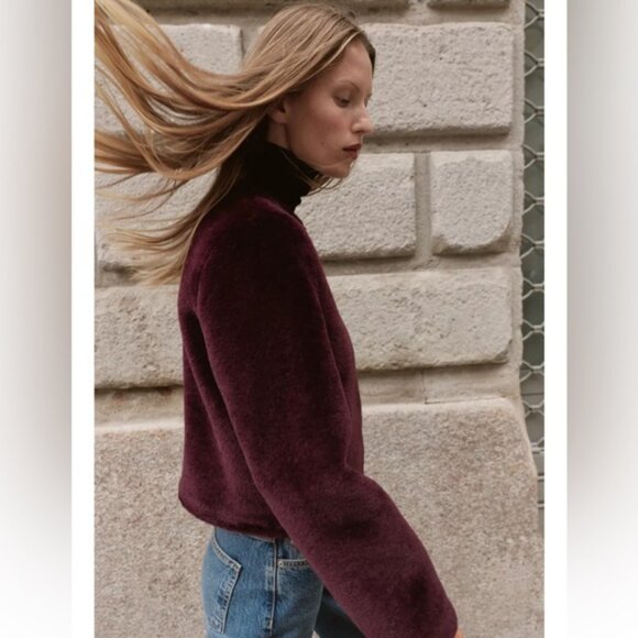 Zara DOUBLE-FACED TOGGLE JACKET - Picture 7 of 7